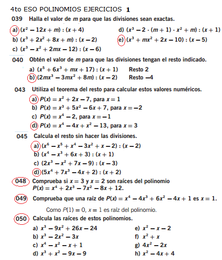 EJERCICIOS POLINOMIOS 2 ESO DOWNLOAD EJERCICIOS POLINOMIOS 2 ESO DOWNLOAD